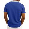 Men's Loose Shirt Matching Pockets Business- Collar Short-sleeved Shirt