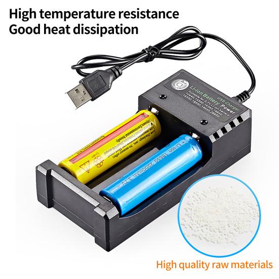 Pil Şarj Cihazı Çok Fonksiyonlu Bağımsız Şarj Çift Yuvalı 4.2V USB Akıllı Pil Şarj Cihazı 18650 18500 14500 26650 için Test Kapasitesi