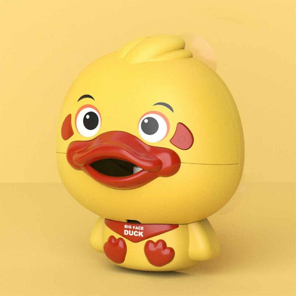 Electronic Bubble Maker Duck Bath Toy with Music, Spitting Bubbles, Suction Cup, ABS Safe Plastic (Requires 2x AA)