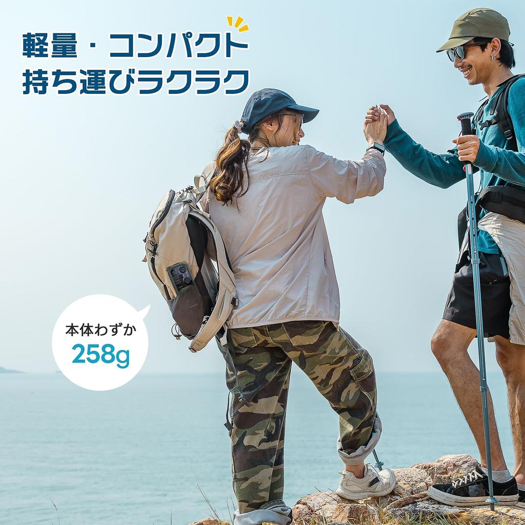 [Recommended by Disaster Prevention Specialists] Greeshow Multifunctional Portable Radio with Fast Smartphone Charging, IPX4 Waterproof, Hand-Crank/So