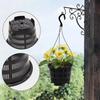Orchid Clear Mesh Cup Potted Plant Flower Nursery Tray Basket Plastic Breathable Container Hanging Hole  Black