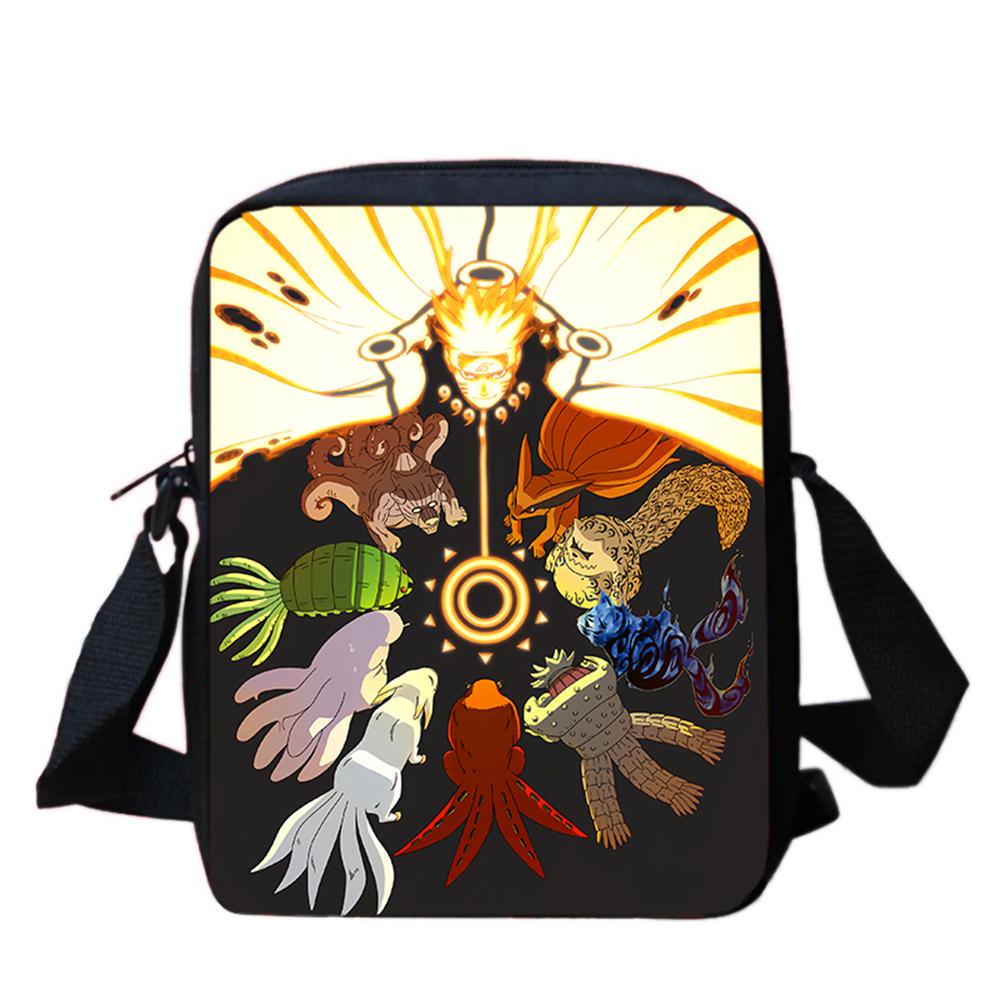 NARUTO Anime Kids Crossbody Bag,Adjustable Straps,Secure Zipper,Lightweight&Durable,for School & Daily Use,for 5-11 Boys & Girls