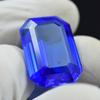 Blue Sapphire Emerald Cut CERTIFIED 19.85 Ct Natural Beautiful Loose Gemstone AR-1009