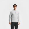 FILA T-Shirts Men's Light Gray Stand Collar Moderate Straight Fit