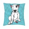 Suitable for Car Sofa Pillowcase British Bull Terrier Cushion Cover Kawaii Cute Dog