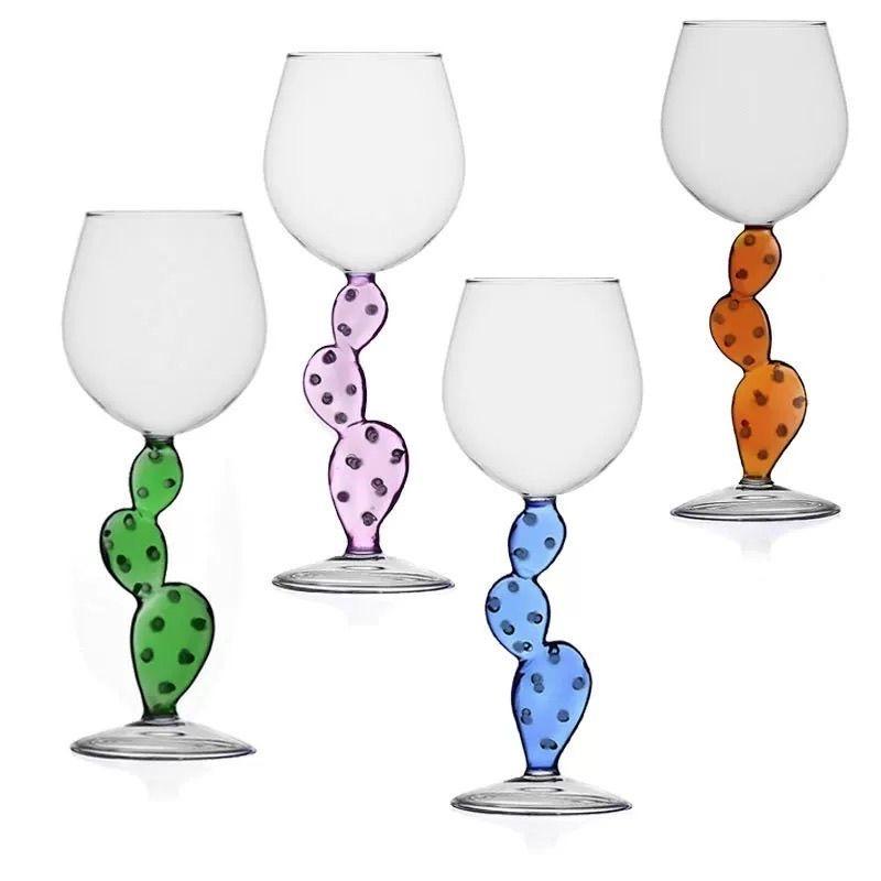 Creative Cactus Wine Glass – Unique Goblet for Red Wine or Cocktails