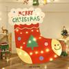 Ornamenti di Natale a Tema Babbo Natale: Set Scena Oggetto di Scena per Foto Vacanze all'Aperto