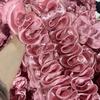 1Meters/lot 10cm Wide Colorful Satin Wave Three-dimensional Lace DIY Performance Costume Dance Dress Skirt Lace