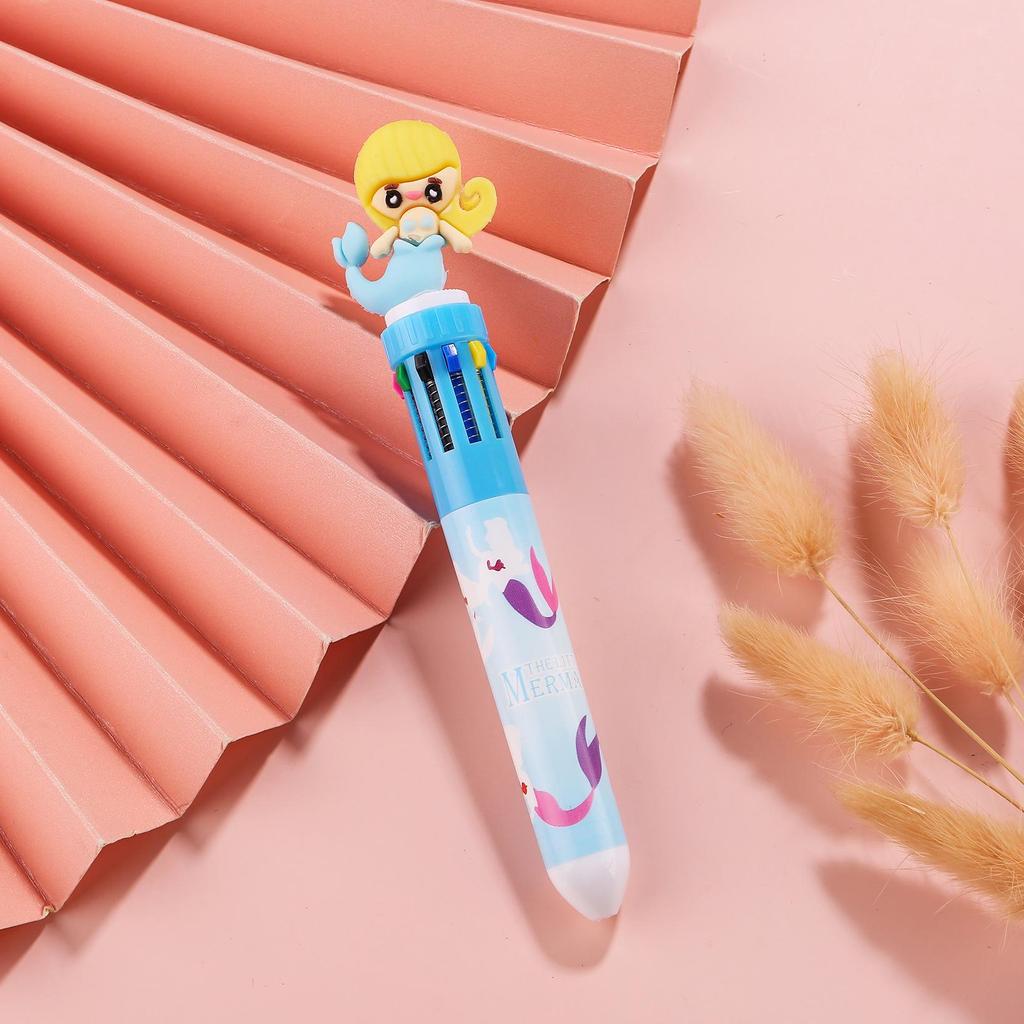 Creative Cartoon Multi-Color Ballpoint Pen for Students and Journals