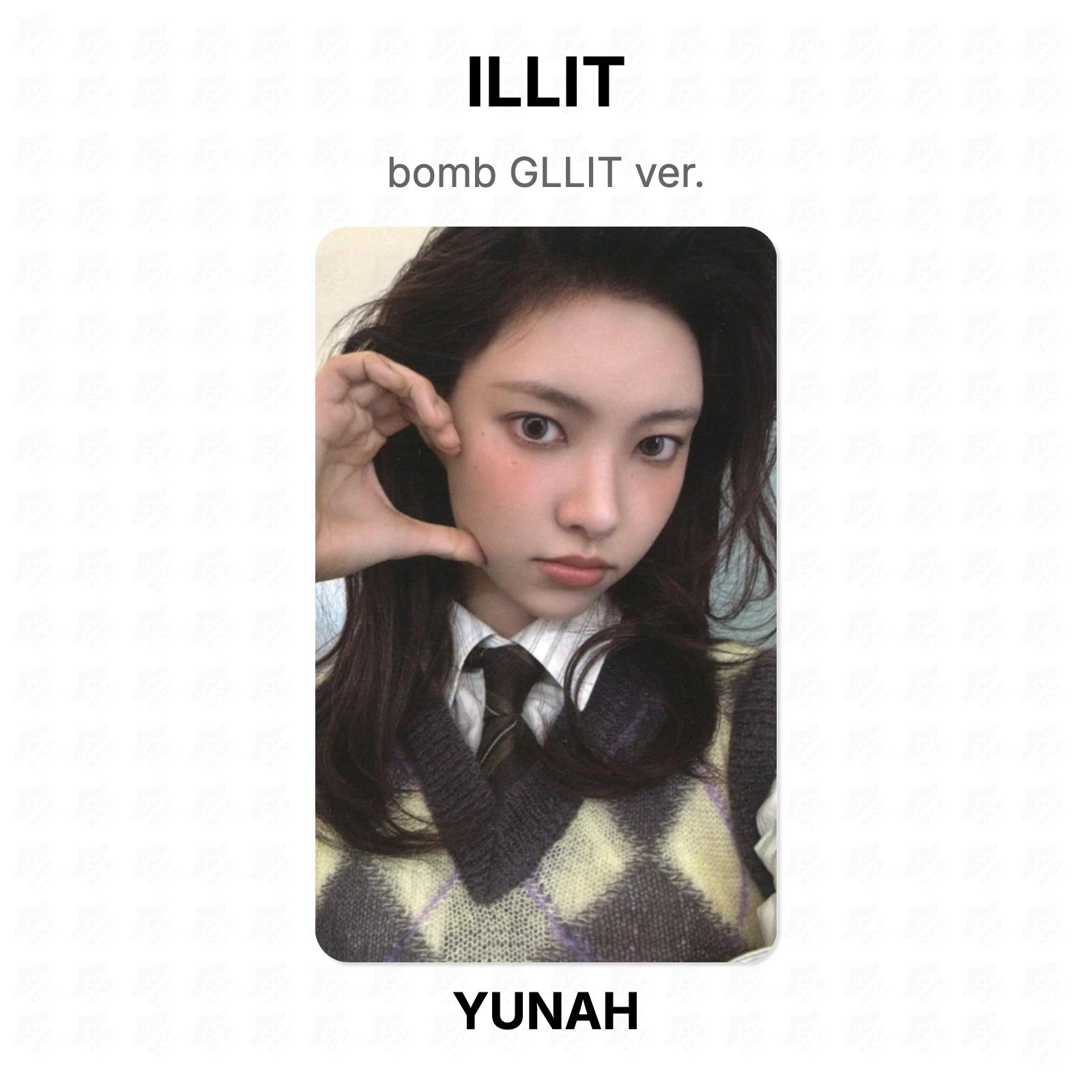 ILLIT bomb GLLIT ver. Official Photocard YUNAH