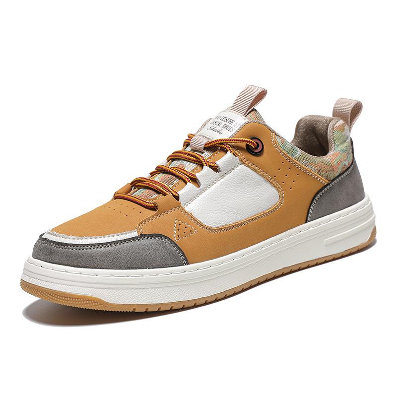 Men's Shoes 2025 New Autumn Trend Versatile Soft Sole Low-top Non-slip Board Shoes Work Sports Leisure Trendy Shoes