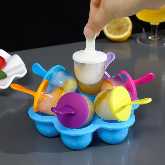 Eisform mit Deckel, lebensmittelechter Kunststoff, Pinguinform, effiziente Eismaschine, einfaches Entnehmen, gefriergeeignet, Küchen- und Barzubehör