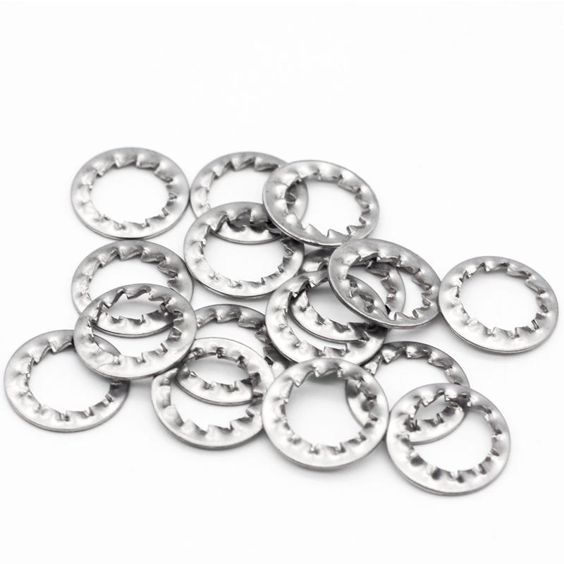 304 Stainless Steel Serrated Multi-Tooth Anti-Slip Retainer Lock Washer M2-M12