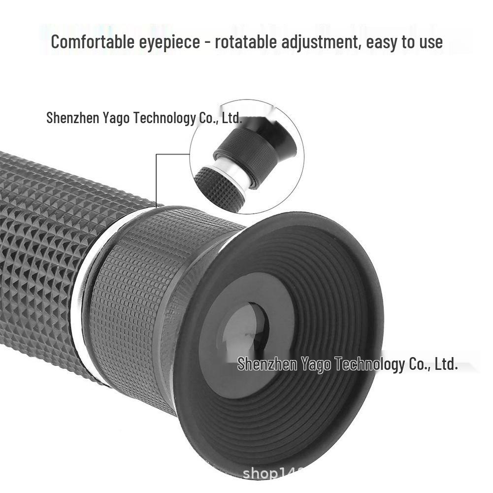 3-in-1 Handheld Refractometer: 0-40% Brix Sugar Meter, 0-25% Alcohol Tester, 0-22° Baumé Gauge