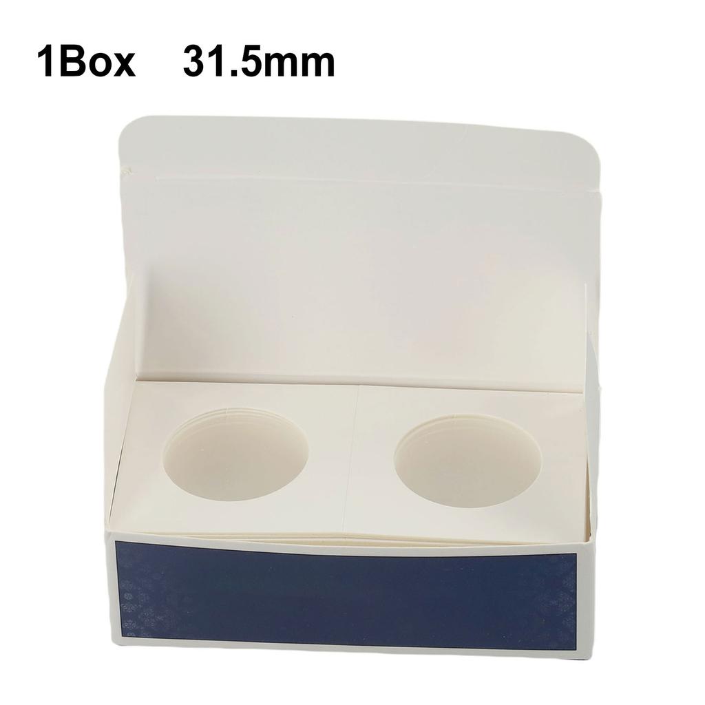 50PCS Coin Holders Stamp Holder Storage Box Storage Case Storage Holders Square Cardboard Box Household Supplies 17.5-40mm