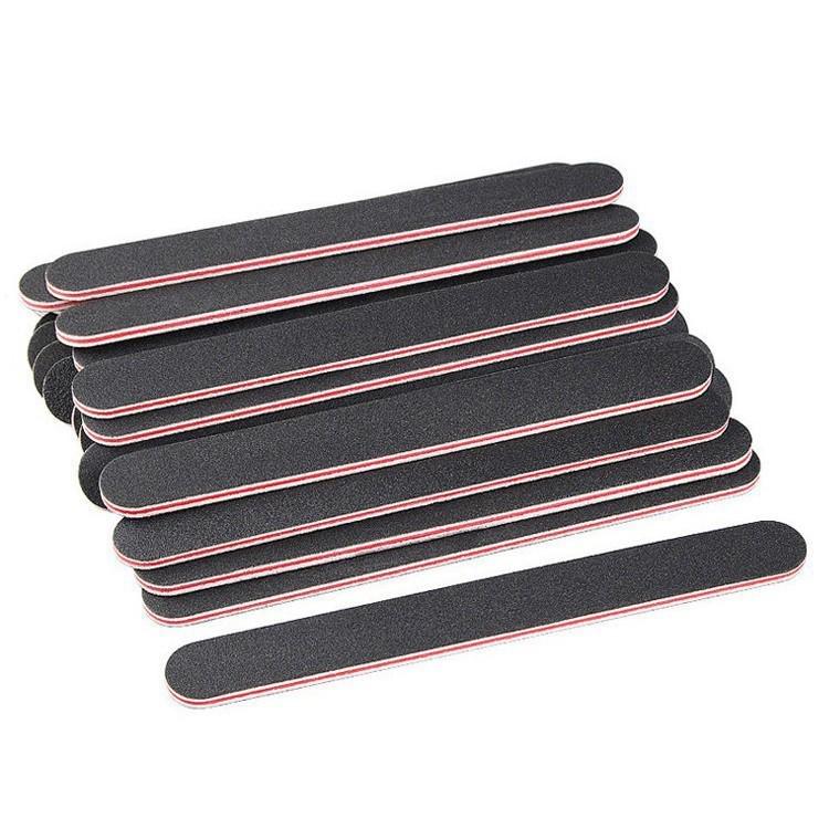 Dual-Sided Black Sand Nail File for Perfect Shaping and Manicure