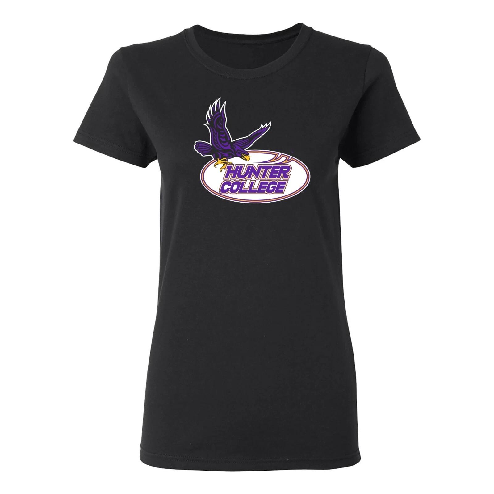 Hunter College Primary Logo Womens T-Shirt - Black 3XL