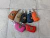 mauve Genuine Leather Smart Key Case, Pink
