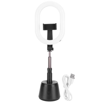 Suport telescopic pliabil cu LED-uri, cu rotație de 360 ​​de grade, cu suport pentru telefon mobil pentru live