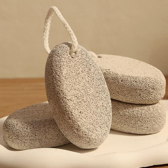 Natural Pumice Stone Heavy-Duty Callus Remover for Dry & Rough Heels Exfoliating Stone for Cracked Feet Dead Skin Remover Spa-Grade Foot Care Tool