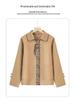 Petite Women's Spring & Autumn Short Trench Coat 2025 - Stylish Casual Outerwear for Middle-Aged and Elderly