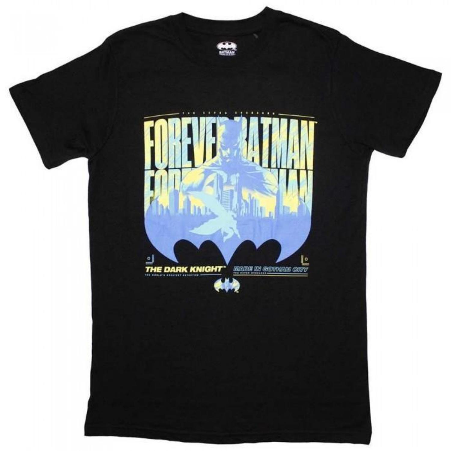 Batman_ The Dark Knight Unisex Adult Forever T-Shirt S чёрный