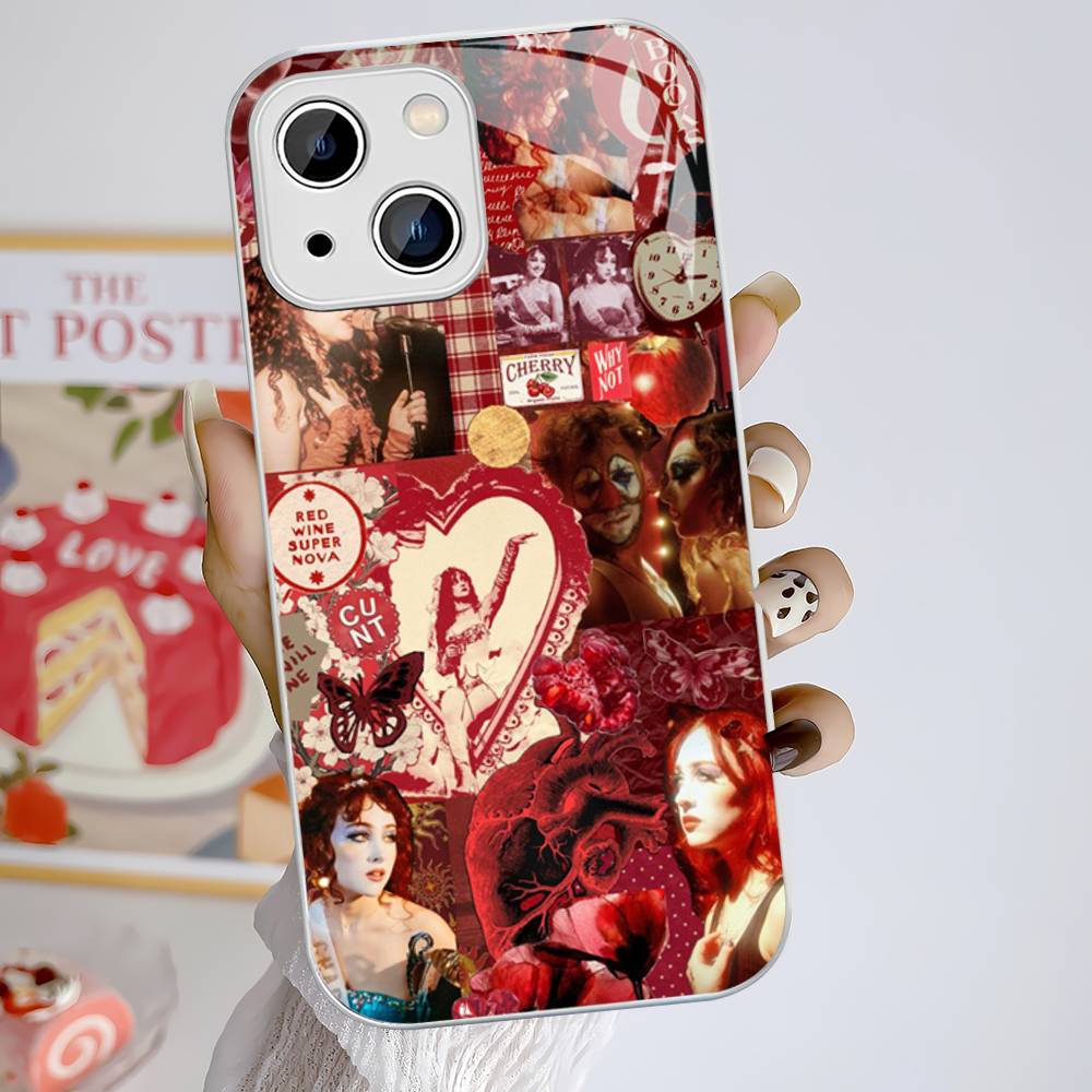 Popular Singer C-Chappell R-Roan Tempered Glass For Iphone 14 13 12 11 Pro Mini XS MAX 14Plus X XS XR Cover