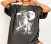 Comfort Colors Three Horse Moon Shirt, Retro Celestial Graphic Tee, Western Gothic Wild Horses