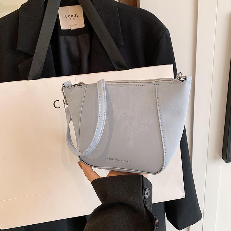 Spring 2024 Trendy Small Crossbody Bag Sleek And Stylish Street Fashion Pu Leather синий