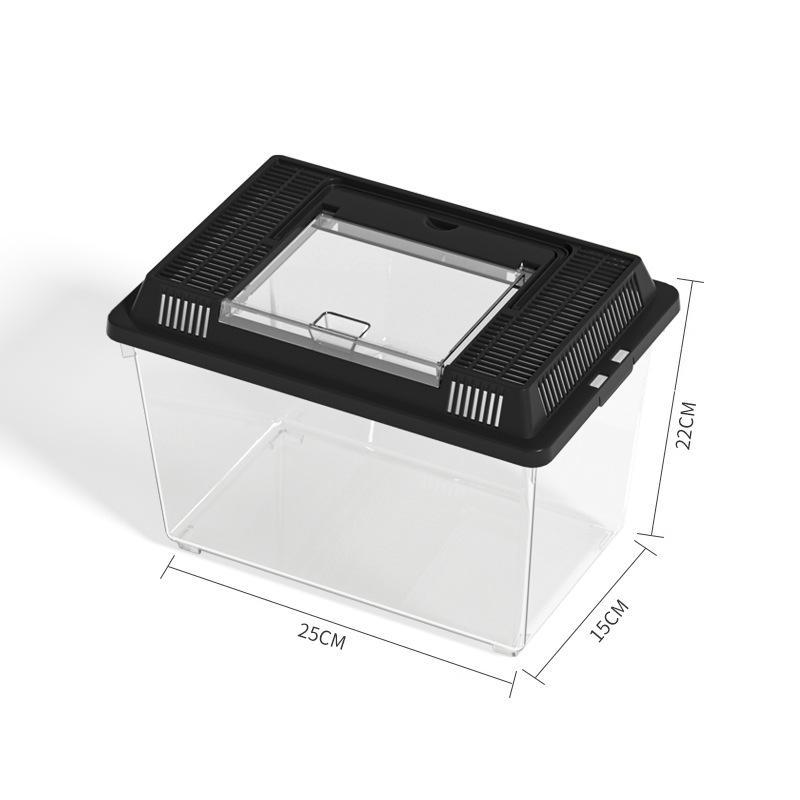 Portable Outdoor Fish & Turtle Tank: Small To Medium Breeding Box with Lid for Insects & Household Use