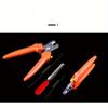 Stainless Steel Bird Nail Clipper for Parrots and Small Pets - Ergonomic Grooming Tool with Black Handles & Red Rings