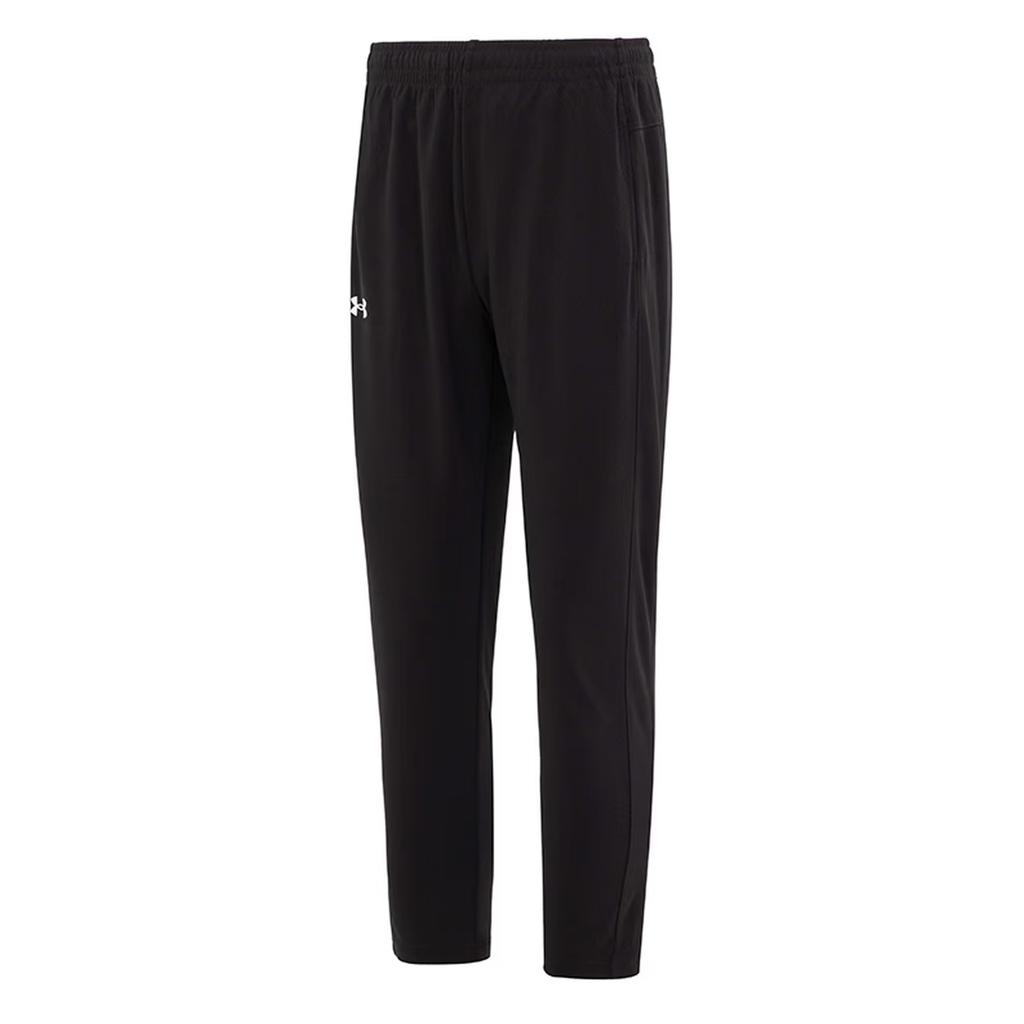 Under Armour Einfarbige lässige Stehkragen-Steppdaunenjacke Atmungsaktive gestrickte Sporthose Lässiger Sportanzug 23600804-009+23600703-001