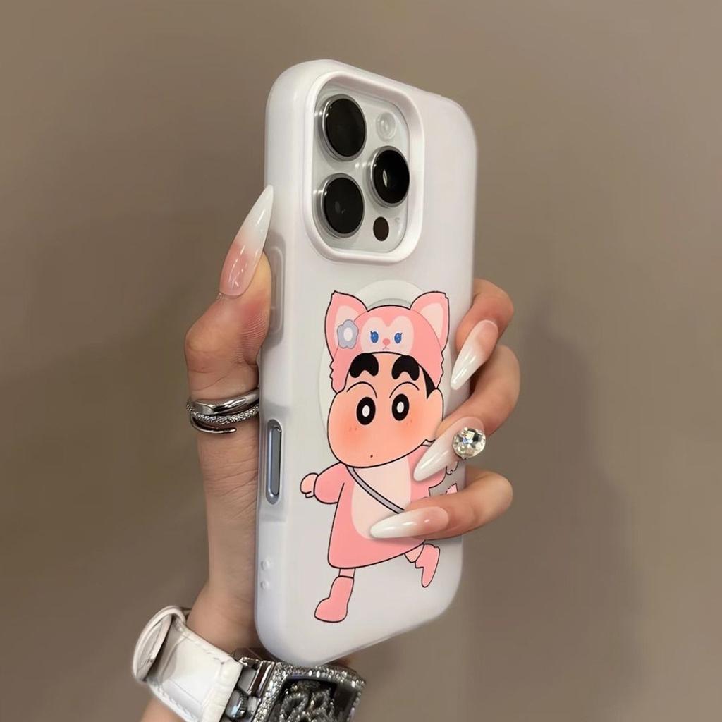 Jelly Magnetic Two-in-one Mobile Phone Case, Anti-fall, Minimalist Style, Internet Celebrity Soft Case, Cute, Fresh, Personalized, Skin-feeling Matte