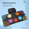 Electronic Drum Set with Speaker Hand Roll Drum Set 9 Pads Supports Various Audio Input 7 Drum
