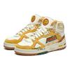 Fila Fusion Teratach Mesh Fabric Synthetic Leather Heritage Basketball Mid-Top Lifestyle Shoes Women sneakers Yellow White T12W141229FPS