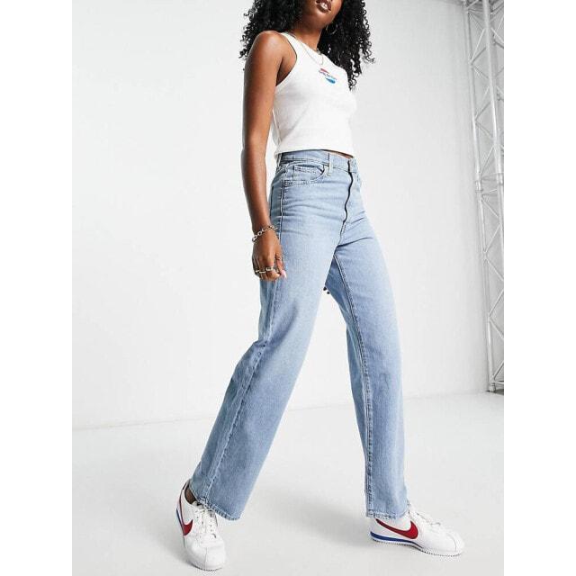 

Синие джинсы прямого кроя с высокой талией Levi's