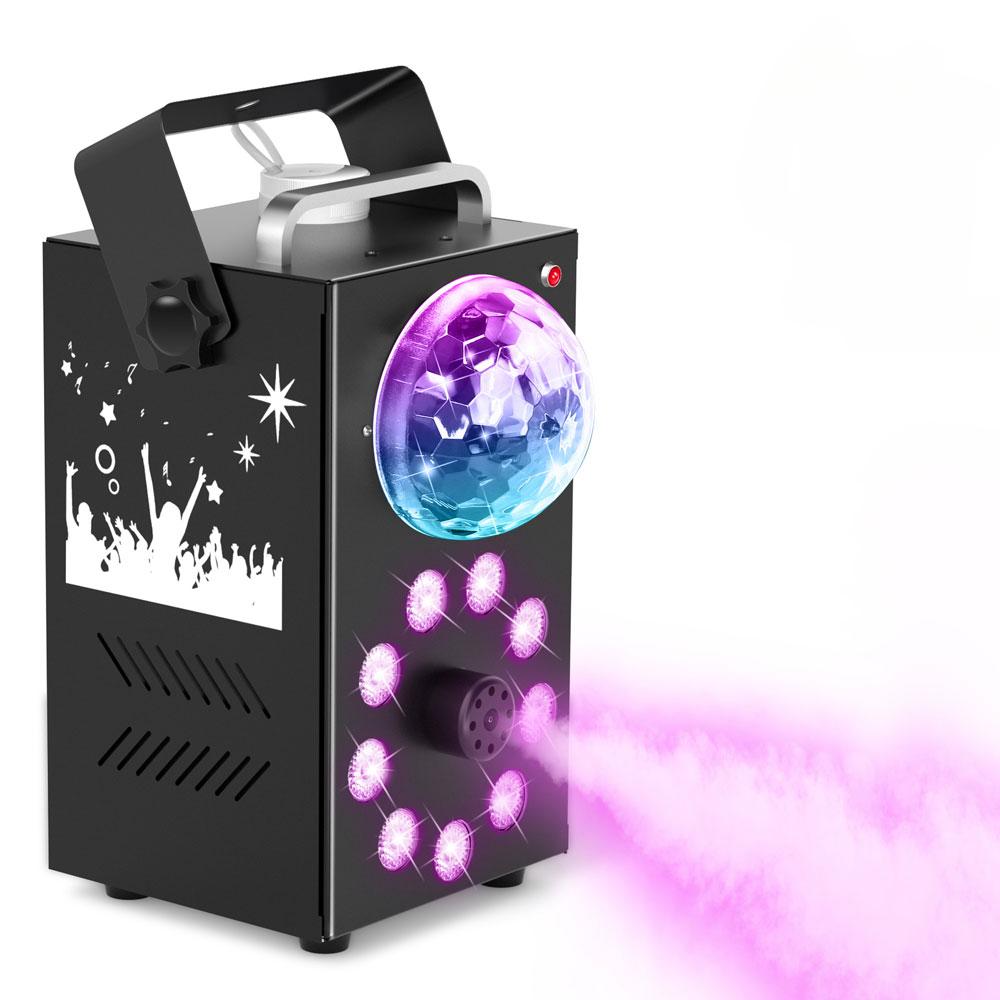 

700 Вт Дымовая Машина Дистанционный Диджейский Эжектор Дыма Концертный 4 в 1 Дымовая Машина Дискотека Зеркальный Шар Светодиодный Светильник Партийный Бар Дымогенератор AU
