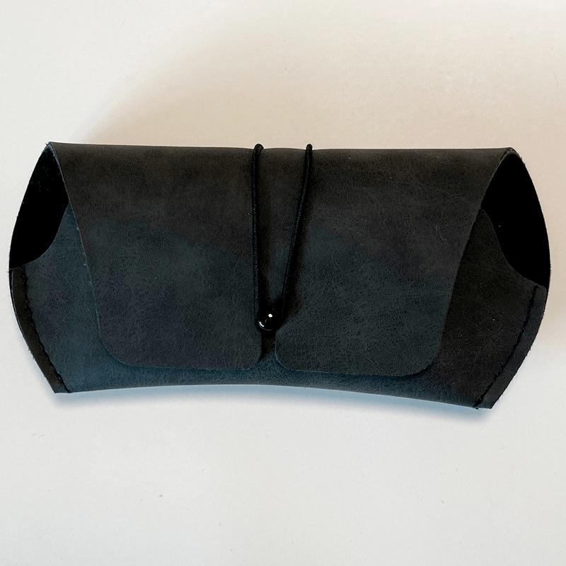 Fashion Simple Glasses Case Sunglasses Case Portable Anti-Pressure and Anti-Drop Soft Bag Leather Storage and Protection Case
