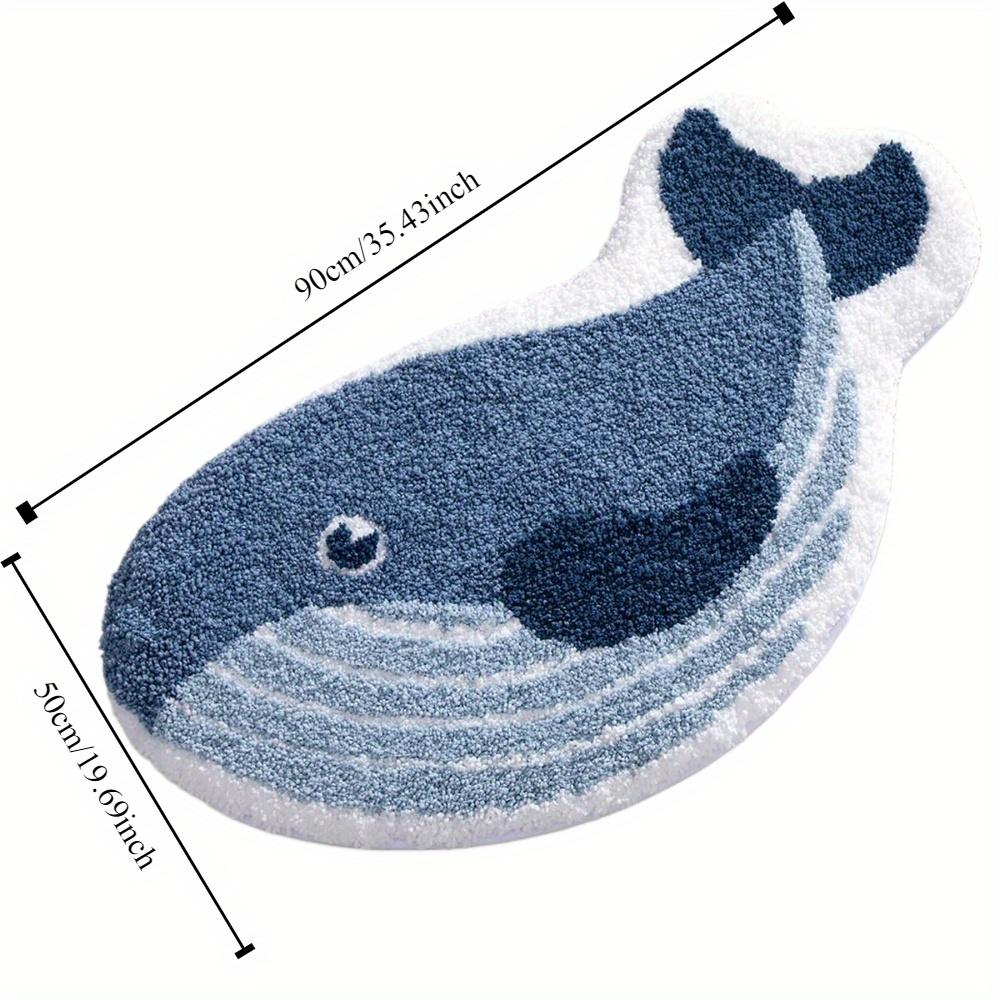 Uroczy dywanik w kształcie wieloryba Kreatywna mata podłogowa Wycieraczka Mata łazienkowa Dywanik do sypialni Dywan do salonu Wystrój domu