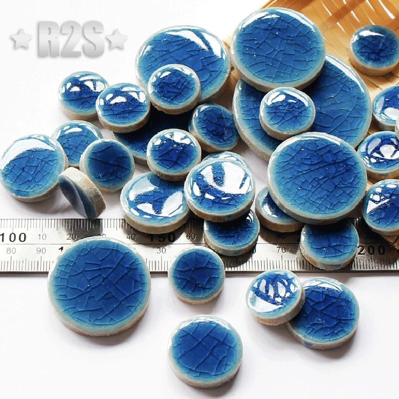 100g DIY Ceramic Mosaic Tiles Glass Mirror Handmade Ornaments Tiles Wall Crafts Colorful Crystal for Decorative Materials