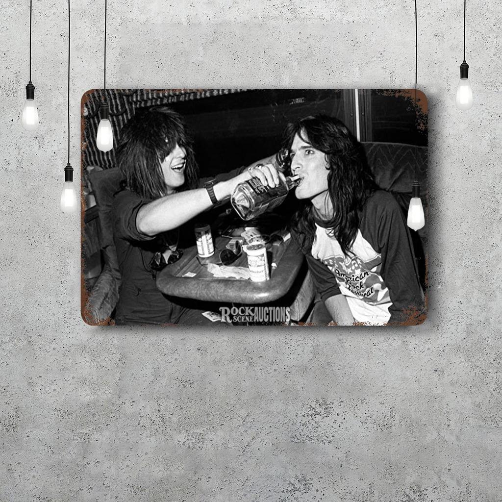Nikki Sixx Vintage Tin Sign Home Decor Wall Decor Art Wall Mural Room Decoration Decor Retro Metal Sign Plate Bar Posters