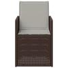 Garden Dining Chairs 2 pcs Brown and Light Grey PP