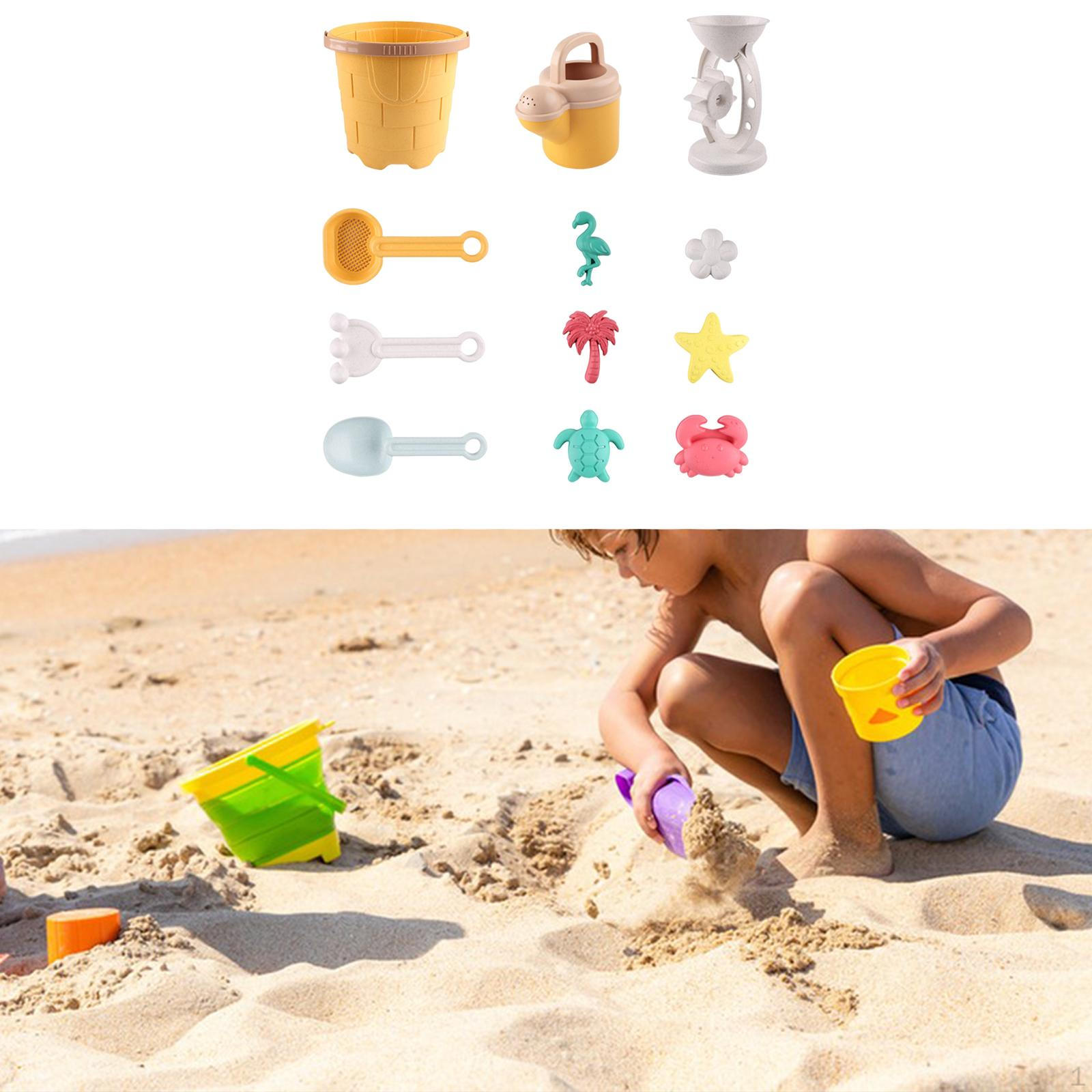 

Beach Activity Kit with Sand Bucket and Models for Children жовтий