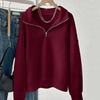 2025 Autumn Winter Wildberries Loose Sweatshirt Women's European and American Fashion Pullover Sweater