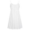 Court Style Lace Camisole Nightgown with Bra Pads - Sexy Cotton Long Sleep Dress for Women