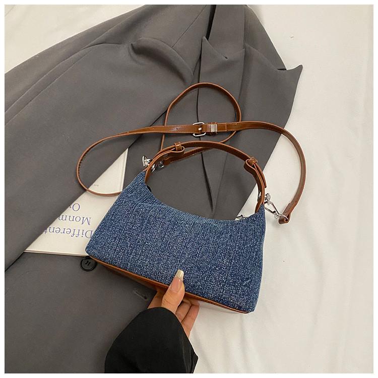 IELGY Ladies Messenger Bag Denim Fashionable All-Match Can Be Carried In Hand