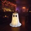 Standing Halloween Glowing Ghost Treat Bucket Height-adjustable Halloween Candy Holder  Outdoor