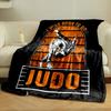 I Was Born To Do Judo Retro Style Throw Blanket bedroom Blanket for Livingroom Couch lunch break Soft throw for Friend's festival Gift