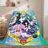 Japanese anime cute cartoon theme Sailor Moon Tsukino Usagi blanket suitable for home beds, sofa covers, office nap, outdoor warm blankets O8