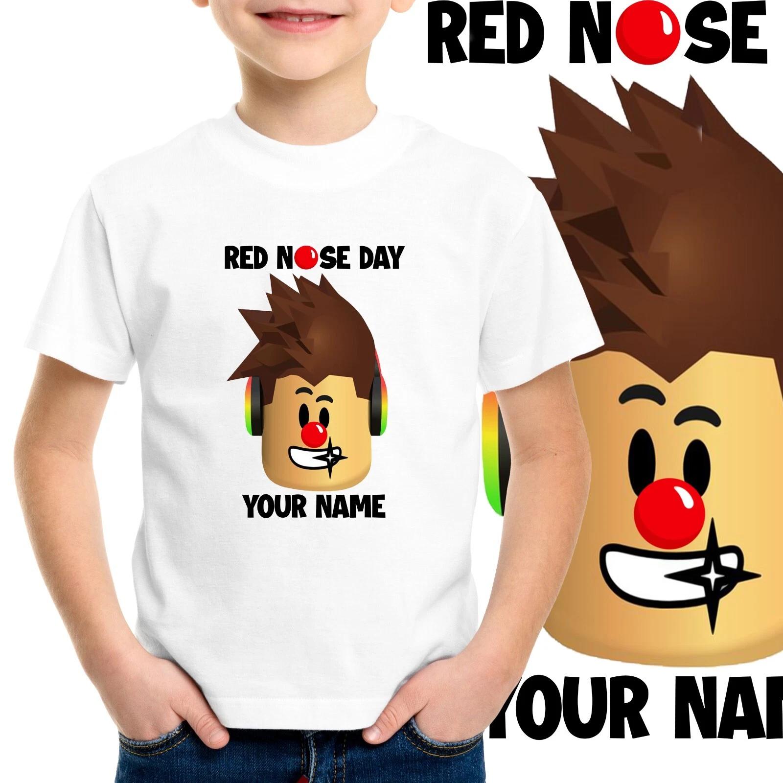 Red Nose Day Personalised T-shirt Comic Relief Men Kids Boys Adult Tee Top 004 150